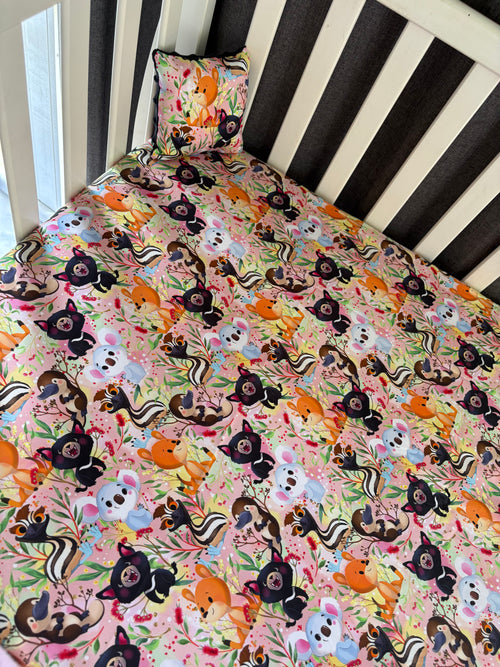 Aussie Animals Fitted Cot Sheet