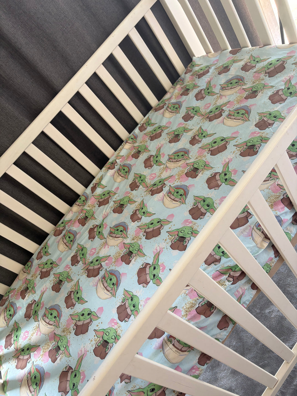 Yoda Fitted Cot Sheet